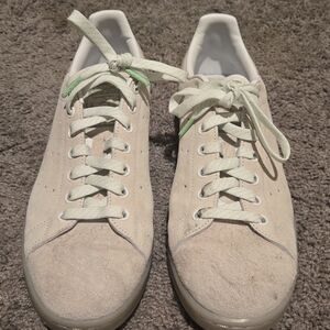 Adidas Stan Smith Men’s Suede Sneakers Beige/Cream Size 10